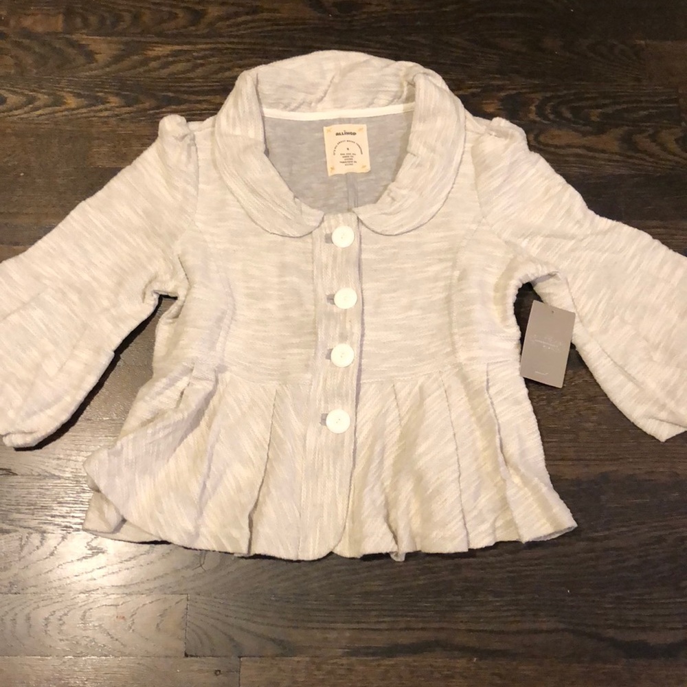 Alihop Gray Peplum Jacket